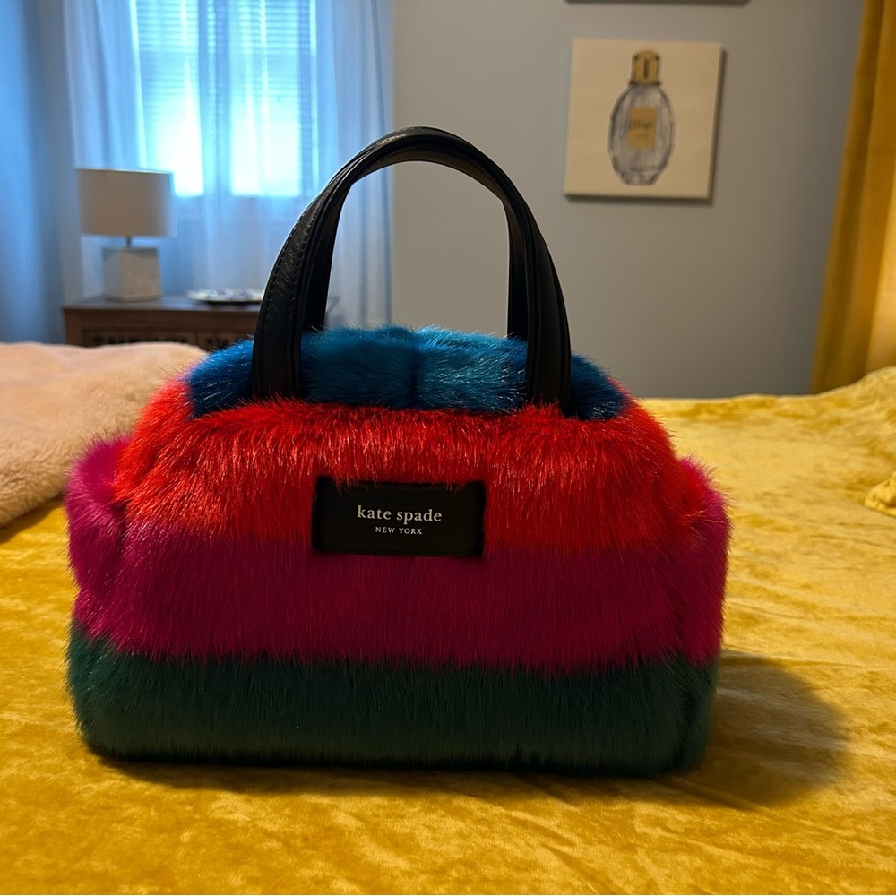 Kate Spade Vibrant Faux Fur Satchel